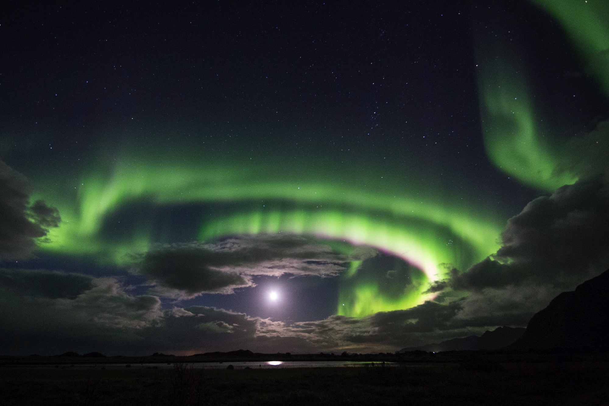 Northern lights over the Lofoten islands